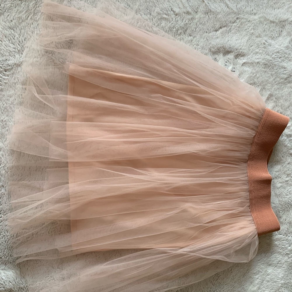 Tulle cream skirt